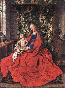 Jan Van Eyck Madonna with the Child Reading oil painting